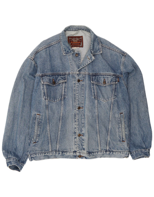 Jaqueta jeans masculina Casucci UK 42 XL azul