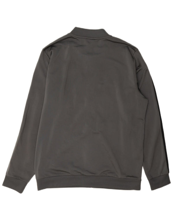 Adidas Mens Tracksuit Top Jacket Grande Cinza Poliéster