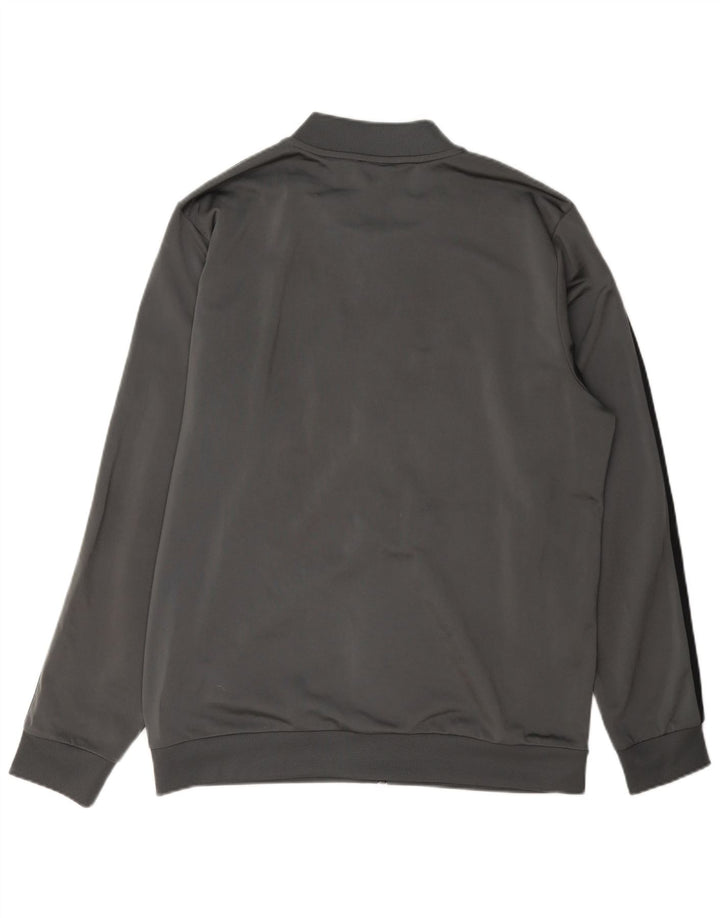 Adidas Mens Tracksuit Top Jacket Grande Cinza Poliéster
