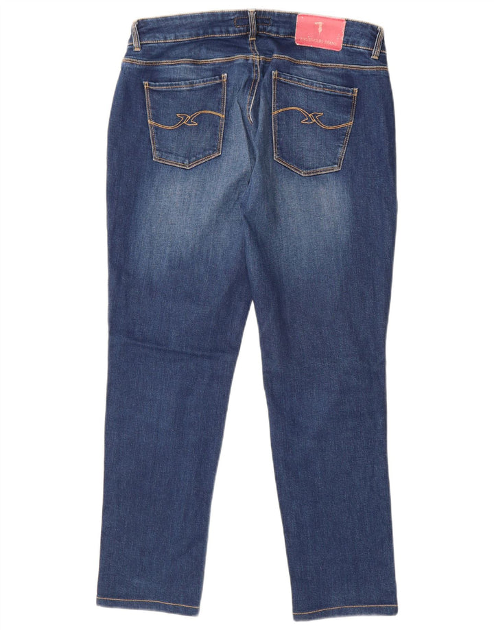 Trussardi Jeans Slim Feminino W33 L27 Azul Algodão