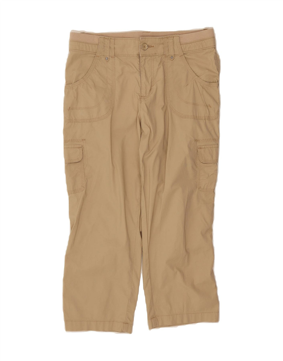 LEE Womens Relaxed Fit Capri Trousers US 10 Large W30 L22 Beige Cotton Vintage Lee and Second-Hand Lee from Messina Hembry 