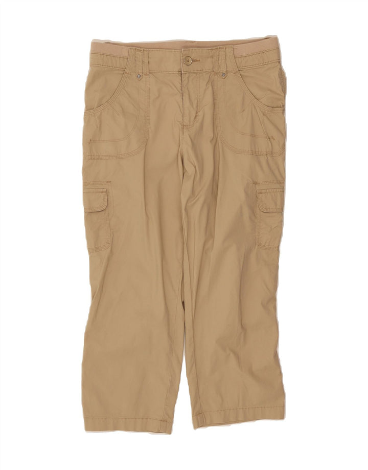 LEE Womens Relaxed Fit Capri Trousers US 10 Large W30 L22 Beige Cotton Vintage Lee and Second-Hand Lee from Messina Hembry 