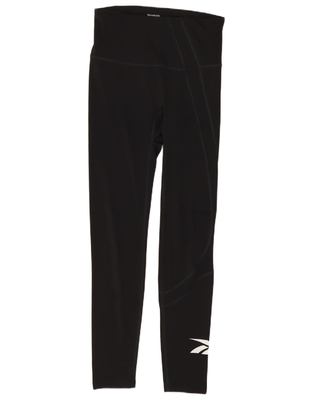 Leggings Reebok Mulher UK 8/10 Pequeno Poliéster Preto