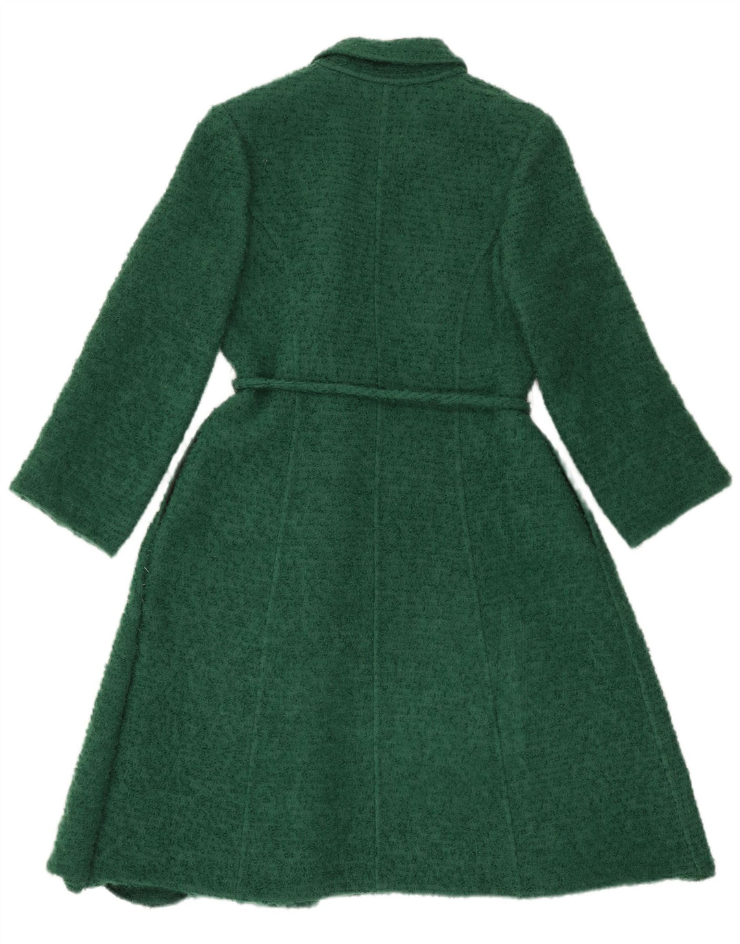 Casaco feminino VINTAGE com peito duplo UK 14 verde médio