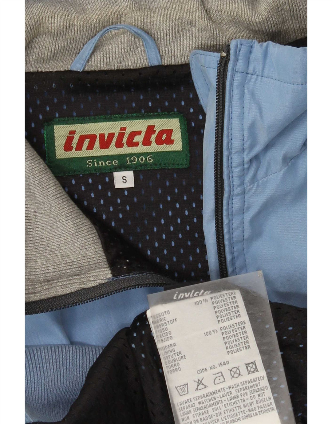 Jaqueta bomber masculina Invicta UK 36 poliéster azul pequeno