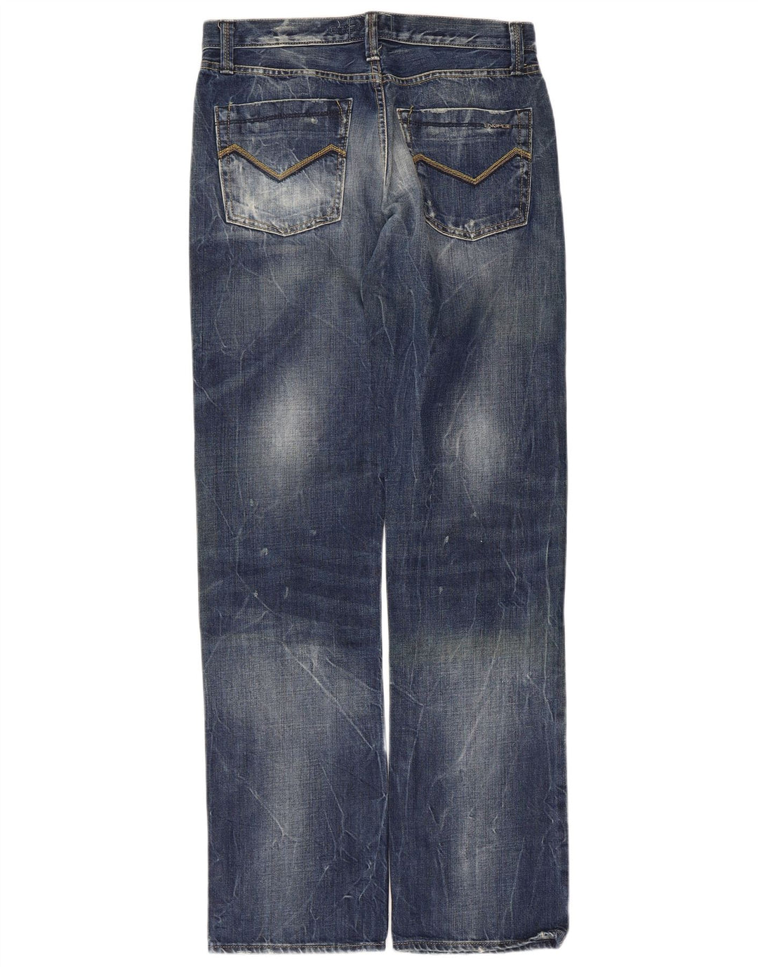 ENERGIE Jeans retos masculinos W32 L34 algodão azul