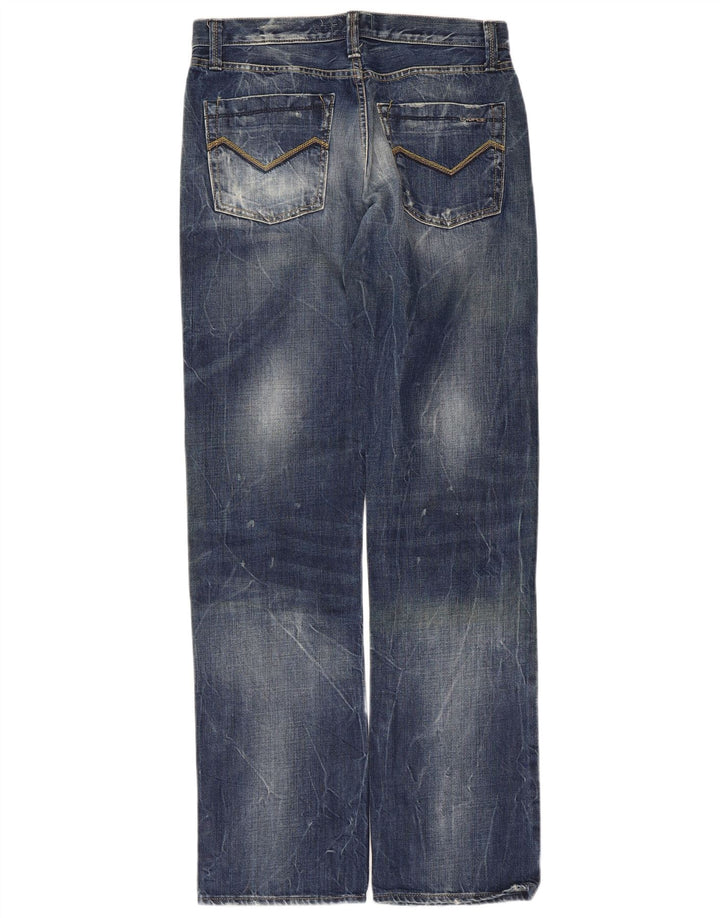 ENERGIE Jeans retos masculinos W32 L34 algodão azul