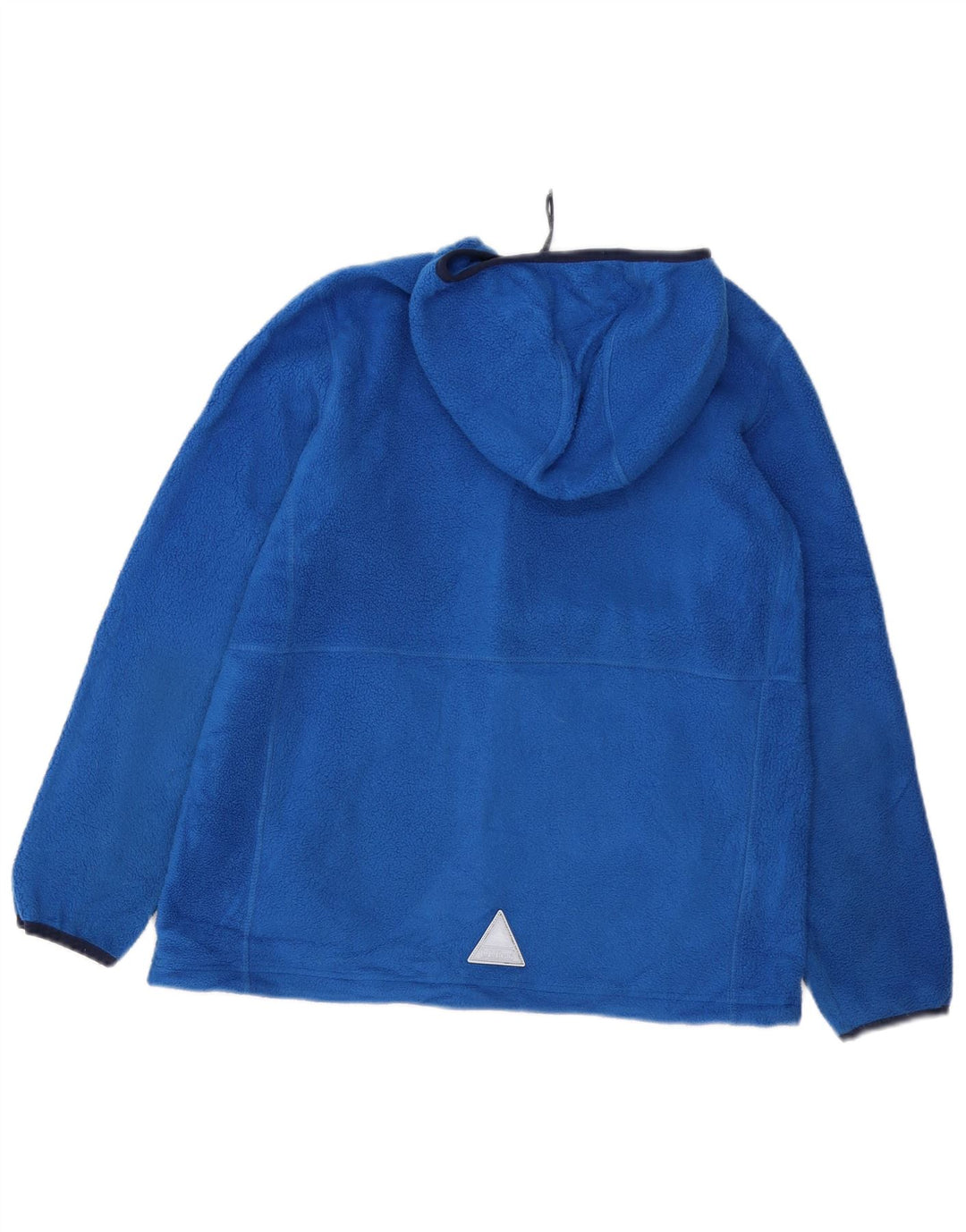 Jaqueta feminina de lã com capuz L.L.BEAN UK 18 XL azul poliéster