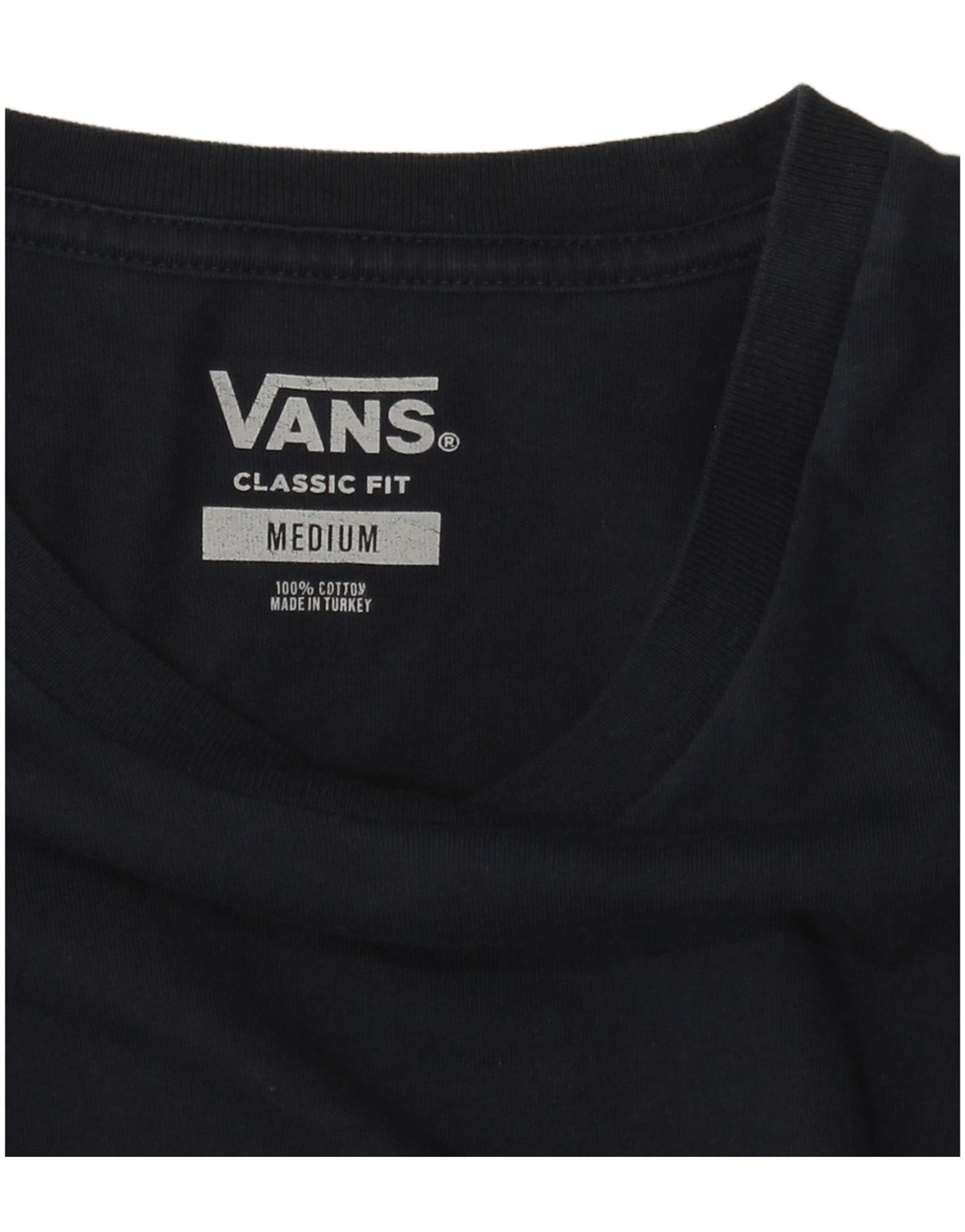 Camiseta masculina Vans Classic Fit Graphic Top Médio Azul Marinho Algodão
