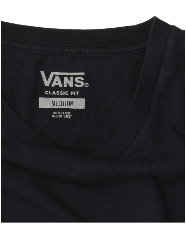 Camiseta masculina Vans Classic Fit Graphic Top Médio Azul Marinho Algodão