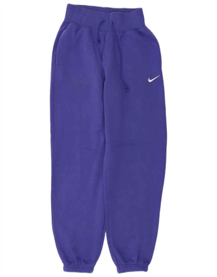 Calça de treino feminina Nike Joggers UK 4 XS azul algodão