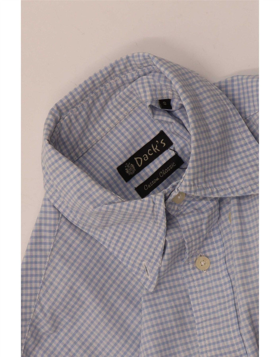Camisa masculina Dack's pequena azul guingão