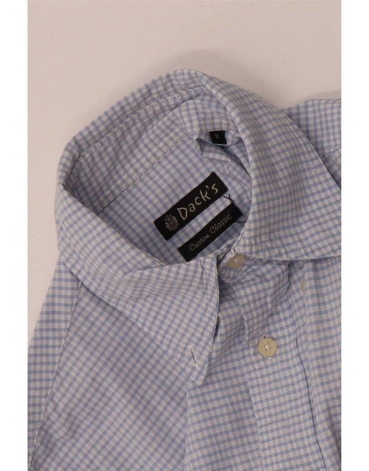 Camisa masculina Dack's pequena azul guingão