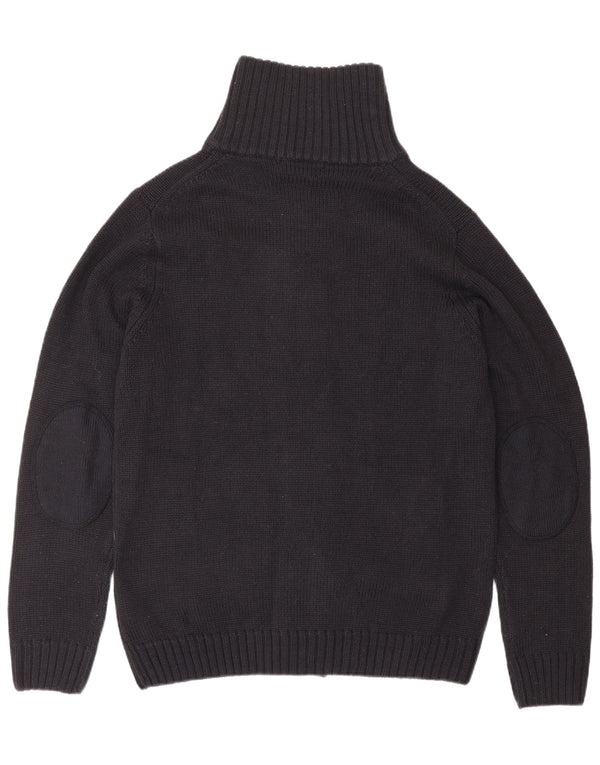 Suéter cardigã masculino PIERRE CARDIN grande acrílico azul marinho