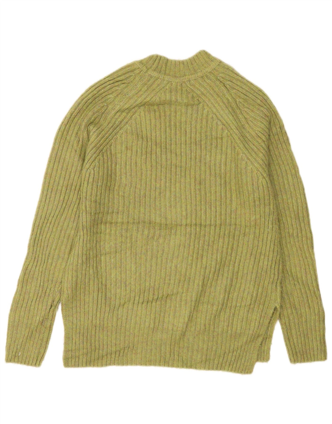Suéter feminino Marks & Spencer com gola tartaruga Reino Unido 10 pequeno verde