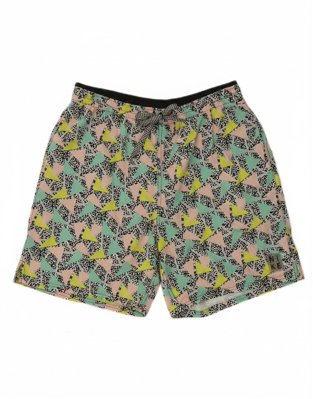 Nike Mens Sport Shorts Médio Poliéster Geométrico Multicolorido