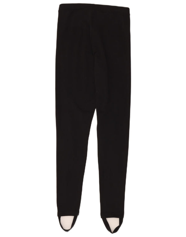 ADIDAS Womens Stirrup Leggings UK 10 Pequeno Poliéster Preto