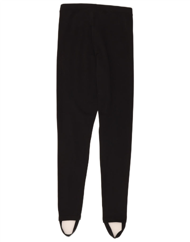 ADIDAS Womens Stirrup Leggings UK 10 Pequeno Poliéster Preto