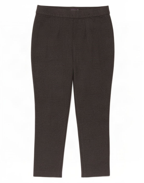 Calças Slim Femininas Marks & Spencer Reino Unido 16 Grande W32 L27 Cinza Houndstooth