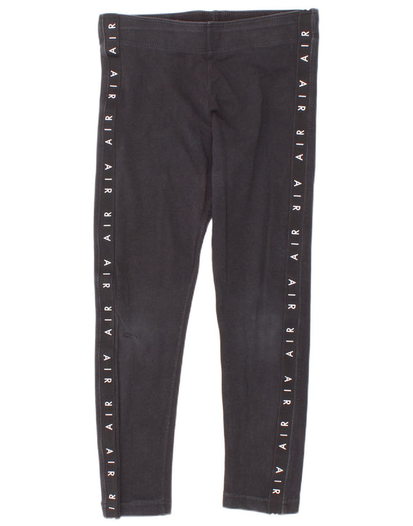 Leggings Nike Girls Graphic 6-7 Anos XS Preto Algodão
