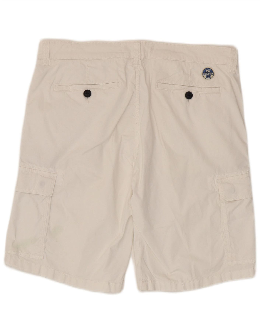 Shorts cargo masculino North Sails W36 grande algodão branco