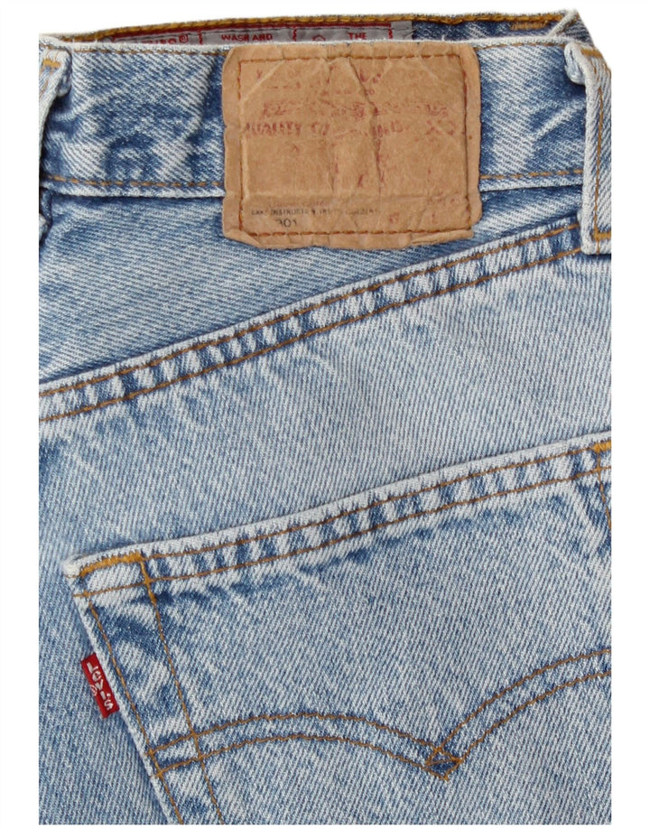 Calça jeans feminina Levi's 501 Straight W28 L27 azul algodão