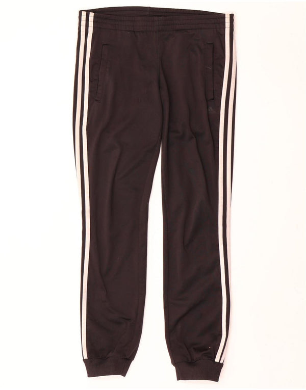 Calça de treino feminina Adidas Joggers UK 4/6 XS preto poliéster