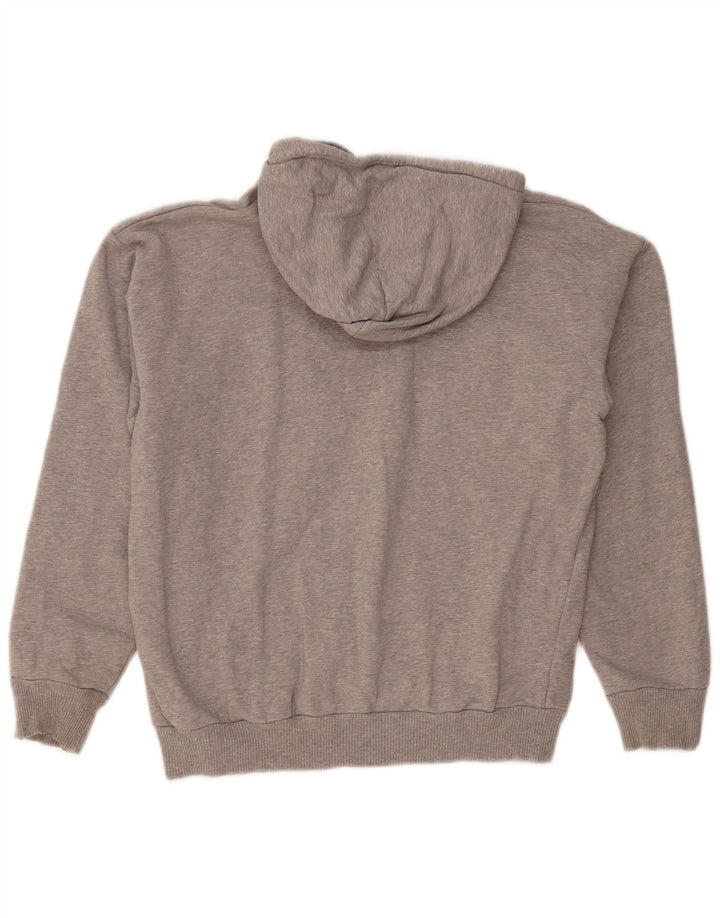 Diesel masculino gráfico moletom com capuz pequeno cinza