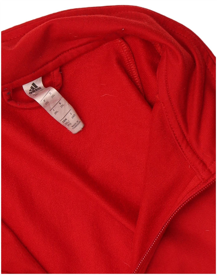 Adidas Mens Treino Top Jaqueta 2XL Poliéster Vermelho