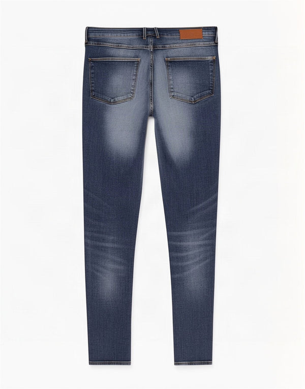 Calça jeans skinny feminina Zara EU 42 grande W32 L33 azul algodão