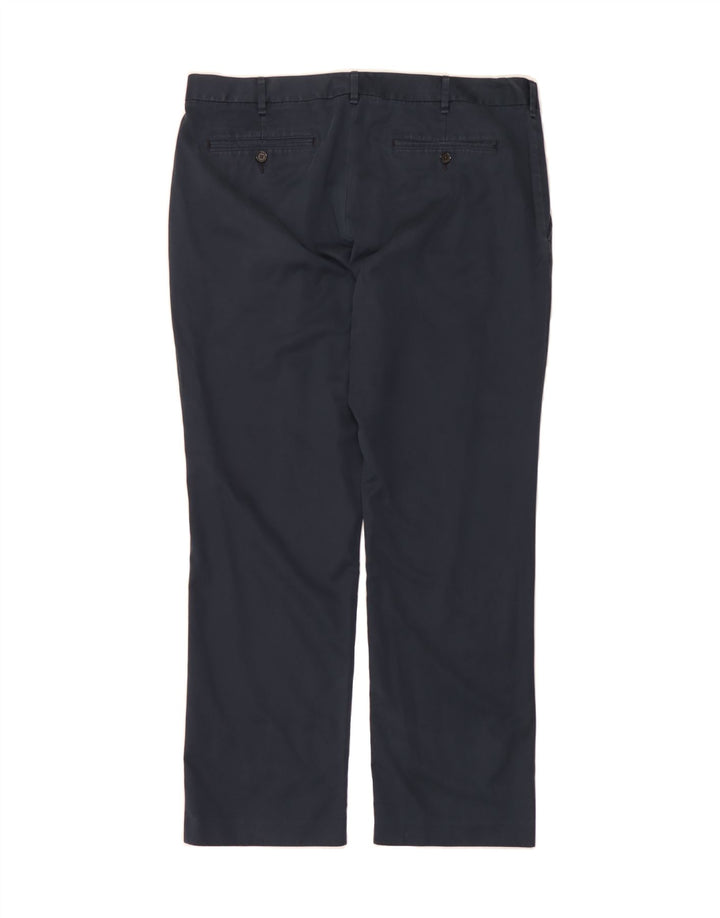 BONOBOS Mens Straight Chino Trousers W38 L30 Navy Blue Cotton Vintage BONOBOS and Second-Hand BONOBOS from Messina Hembry 