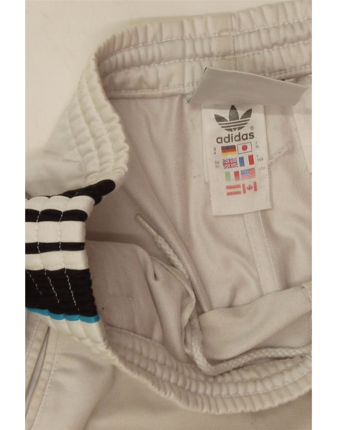 Calça de treino masculina Adidas Graphic, médio, branco, colorido, poliéster