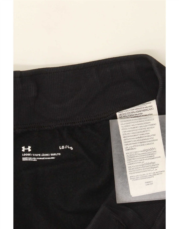 Under Armour Mens Sport Shorts Grande Algodão Preto