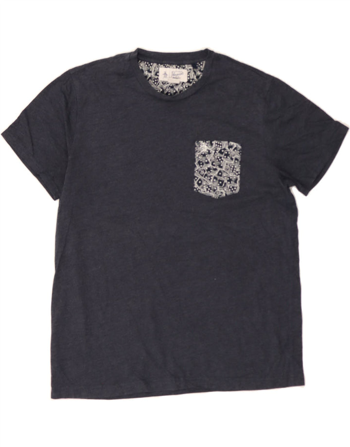 PENGUIN Mens T-Shirt Top XL Navy Blue Vintage Penguin and Second-Hand Penguin from Messina Hembry 