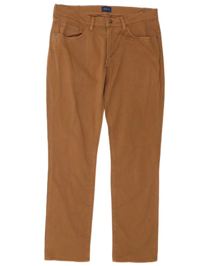 Calça cargo slim masculina Gant W34 L32 algodão marrom