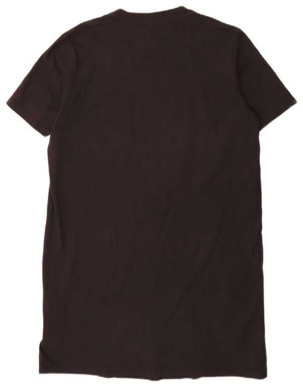 Adidas Camiseta Feminina Graphic Vestido UK 12/14 Médio Preto
