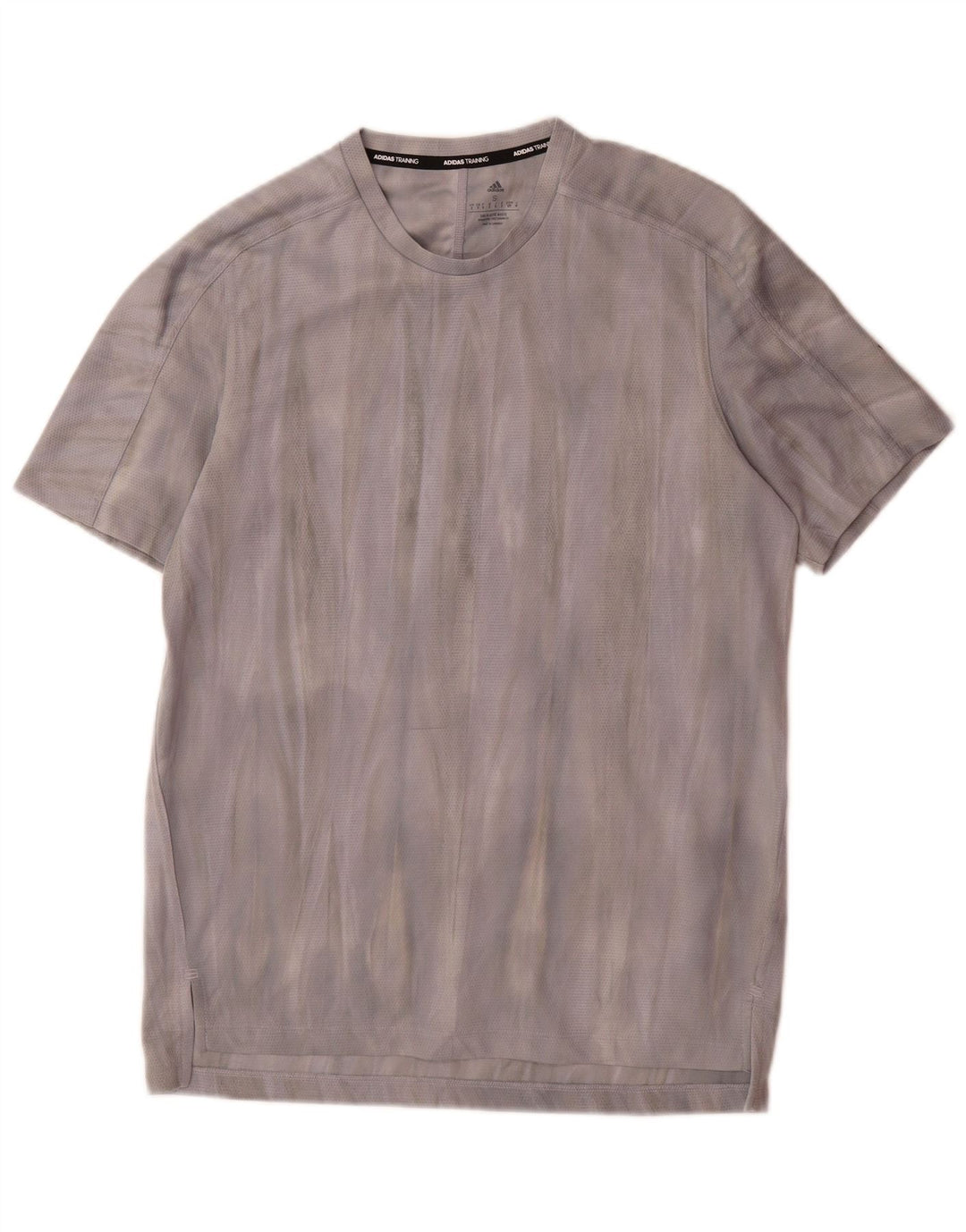 Camiseta Adidas Masculina Aeroready Graphic Top Pequena Cinza Tie Dye Poliéster