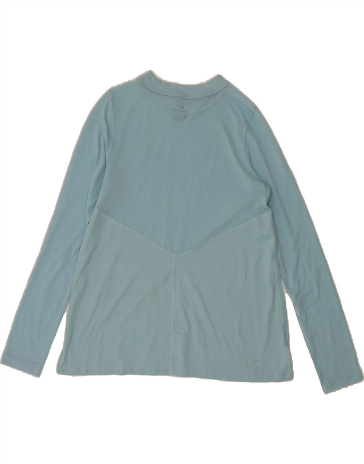 NIKE Womens Dri Fit Top Long Sleeve UK 10 Small Blue Vintage Nike and Second-Hand Nike from Messina Hembry 