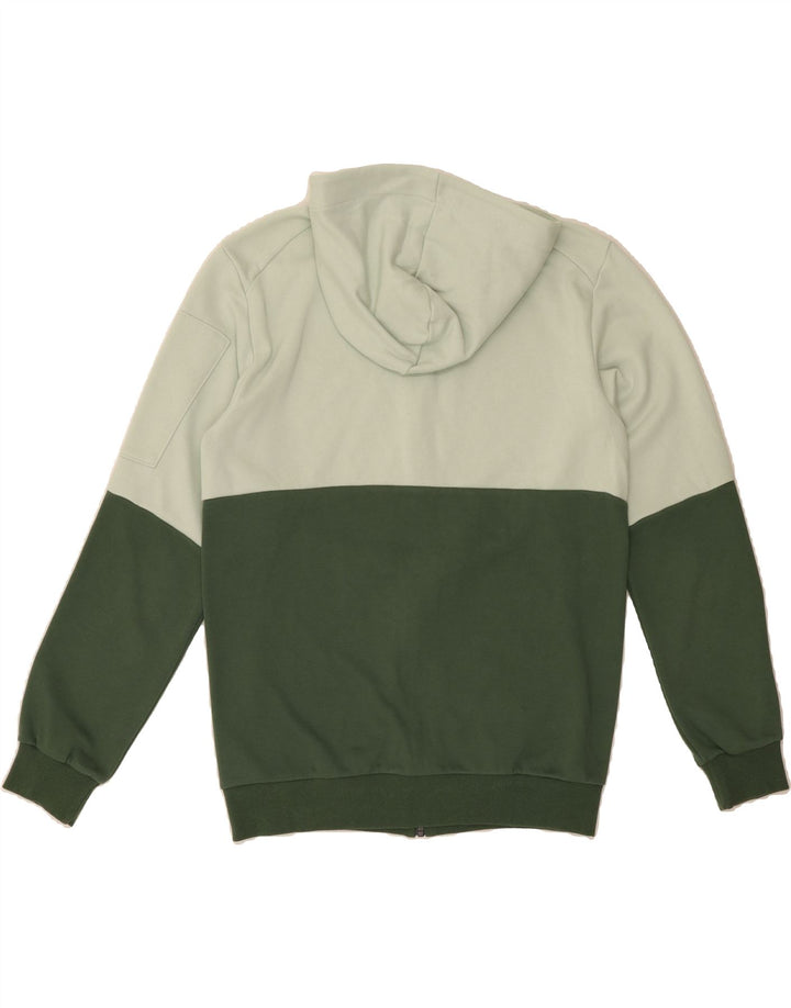 ADIDAS Mens Zip Hoodie Sweater Small Green Cotton Vintage Adidas and Second-Hand Adidas from Messina Hembry 