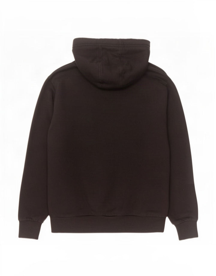 Kappa Mens Graphic Hoodie Jumper Médio Algodão Preto