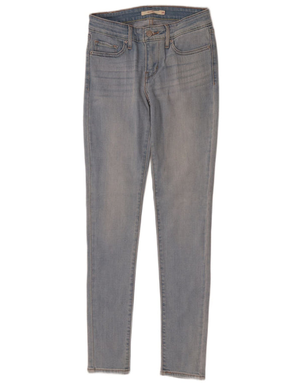 Calça jeans feminina Levi's 711 skinny W25 L30 azul algodão