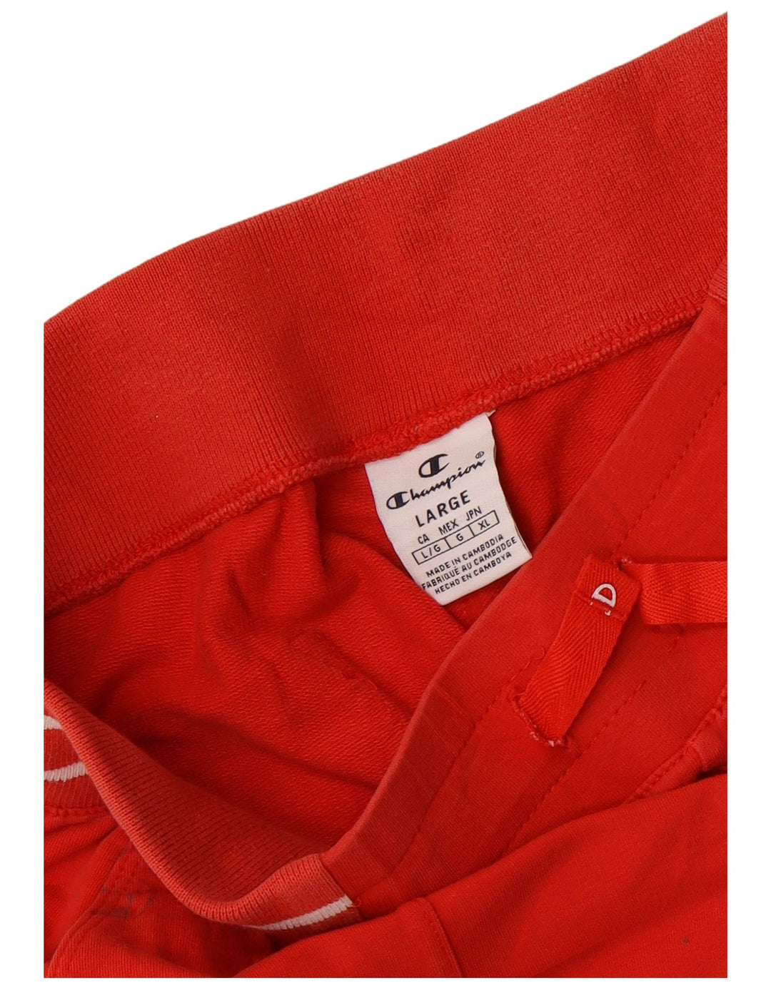 Calça de treino feminina Champion Joggers UK 14 grande vermelho