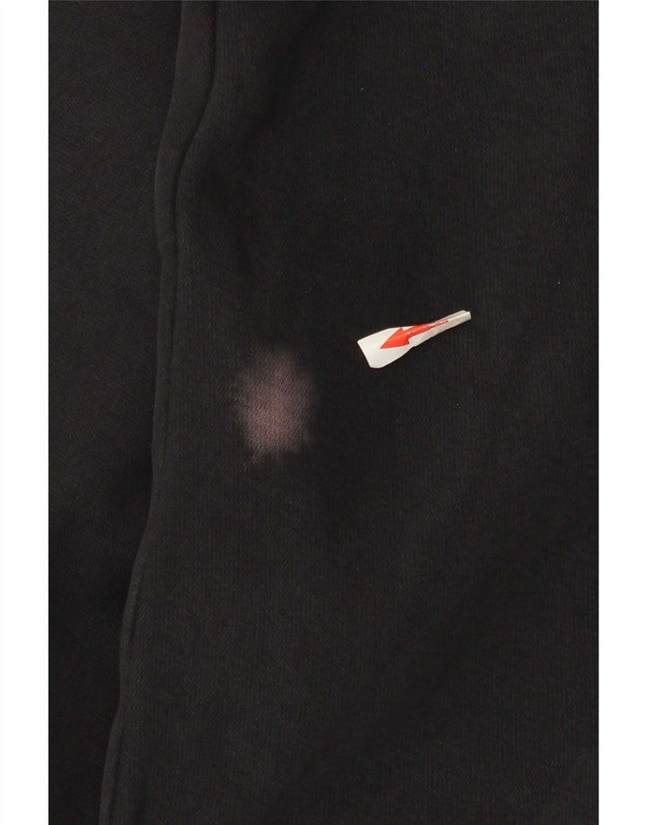 Nike Womens Crop Oversized Moletom Jumper UK 14 Médio Algodão Preto
