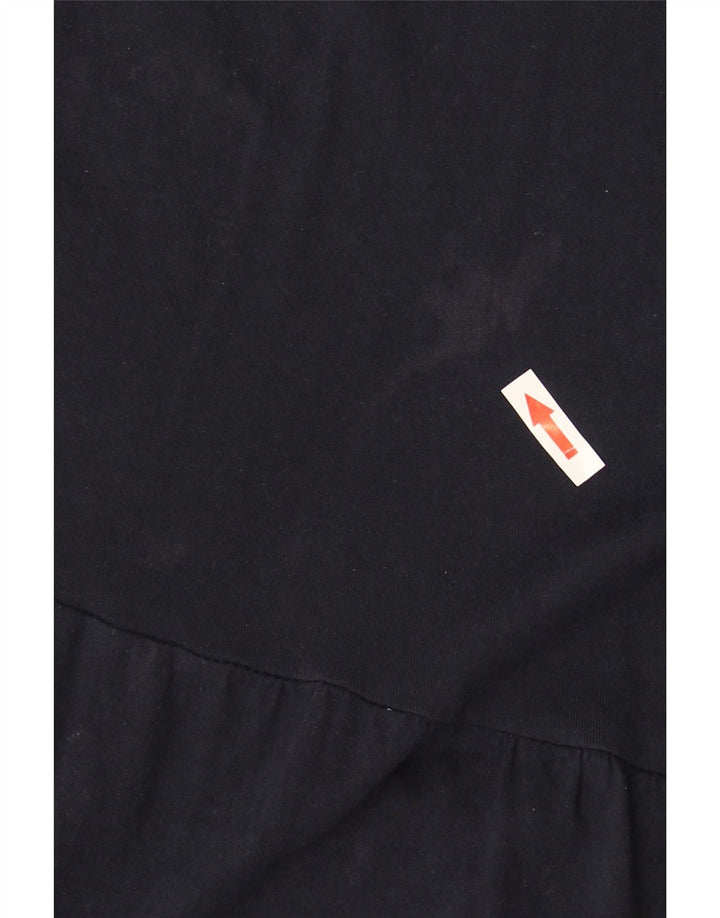 Vestido maxi regular feminino Marks & Spencer Reino Unido 14 algodão azul marinho médio