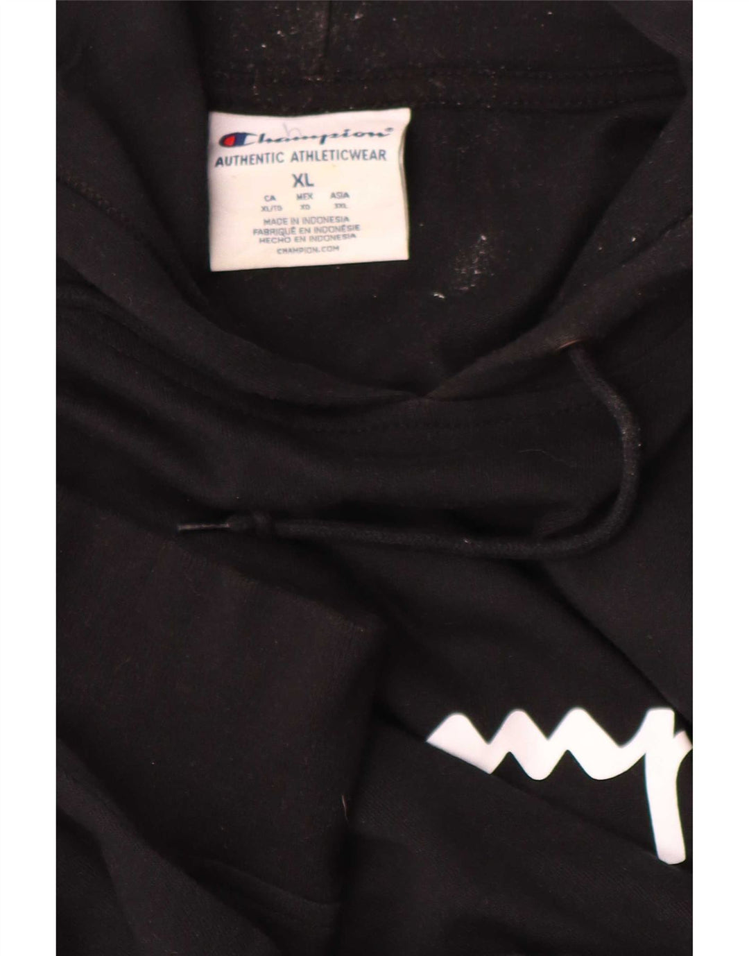 Jumper com capuz gráfico masculino Champion XL preto