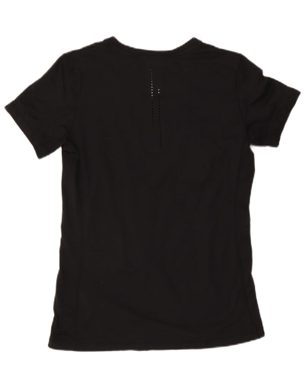 Camiseta Nike Feminina Dri Fit Graphic Top UK 14 Grande Poliéster Preto
