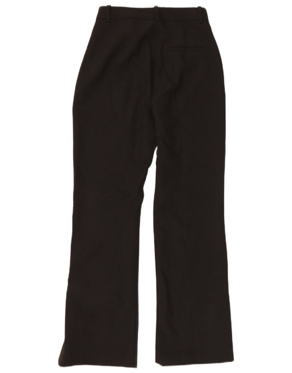 Zara Calça Chino Feminina Cintura Alta Cônica Pequena W26 L31 Poliéster Preto