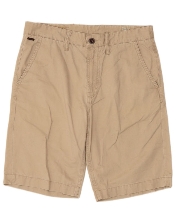 Guess Mens Chino Shorts W31 Algodão Bege Médio