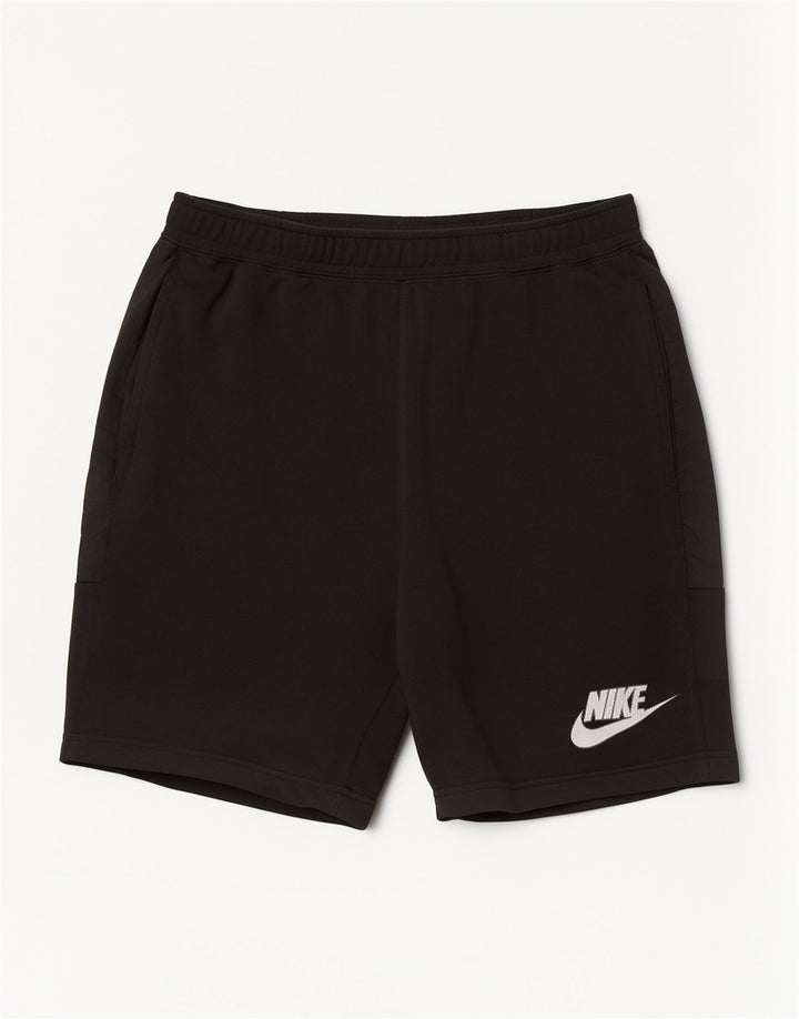 Shorts esportivos gráficos masculinos Nike grandes de algodão preto