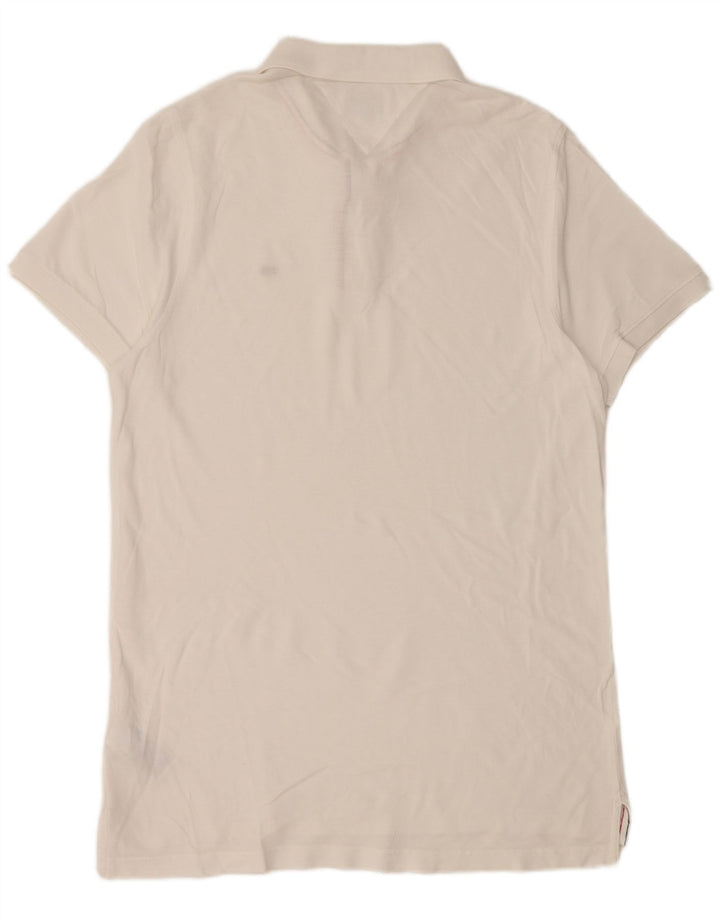 Camisa polo masculina TOMMY HILFIGER Slim Fit XL algodão branco